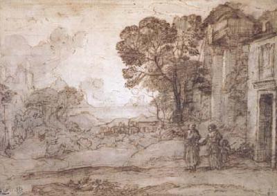 Claude Lorrain Landscape with Abraham Expelling Hagar and Ishmael (mk17) china oil painting image